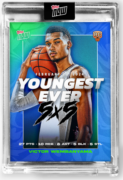2023-24 Panini NBA Hoops Victor Wembanyama Rookie Card #1